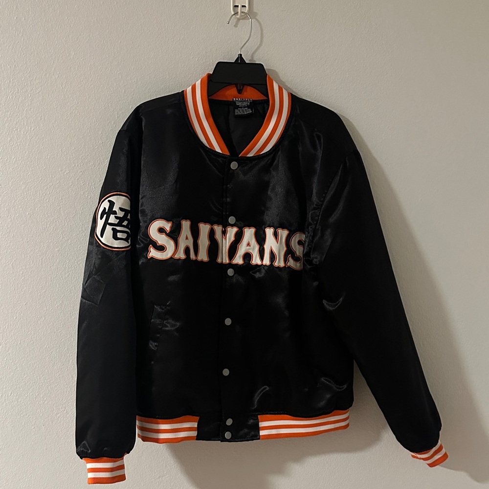 BoxLunch Dragon Ball Z Saiyans Bomber Jacket - Picture 3 of 5
